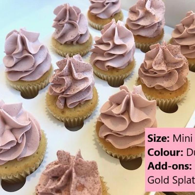 High Frilly Custom Coloured Cupcakes (minimum 48 hours notice)