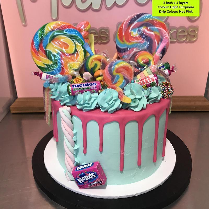Loaded Lolly Explosion Cake (Minimum 7 days notice)