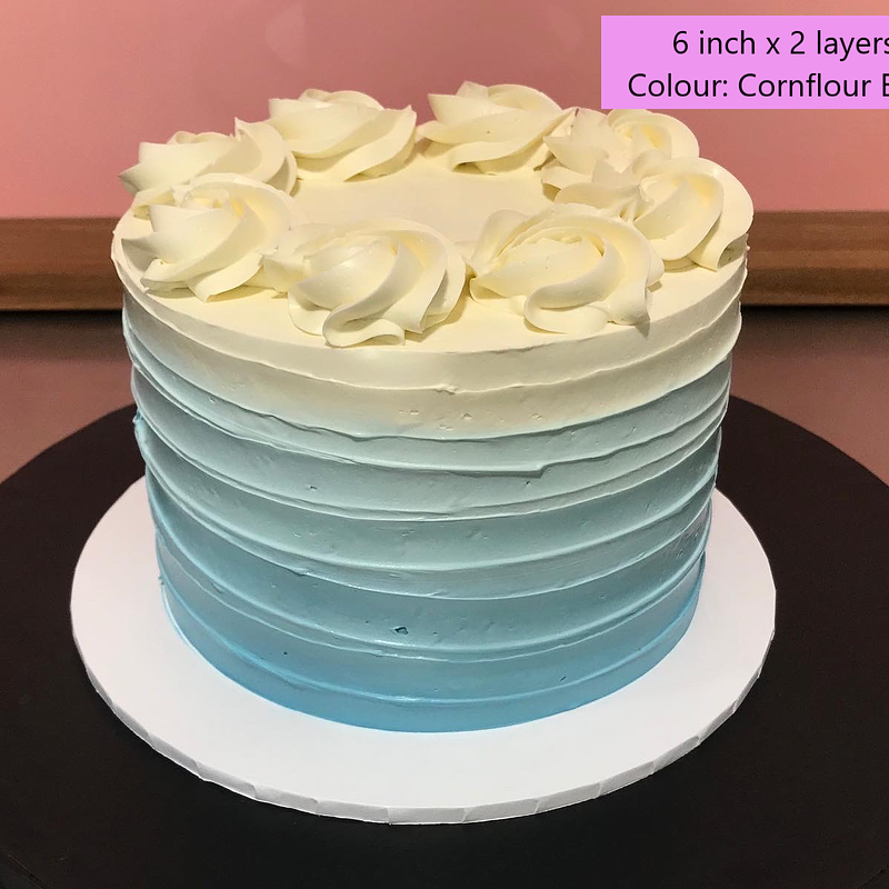 Simple Rustic Ombre Cake (Minimum 7 days notice)