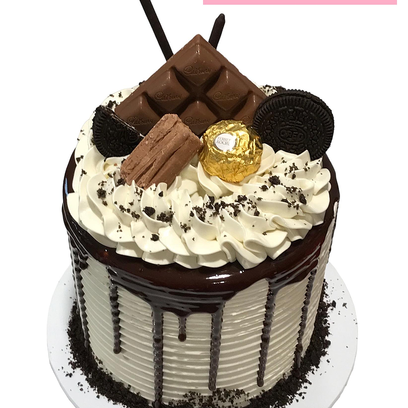 Textured Chocolate Drip Cake (Minimum 4 days notice)